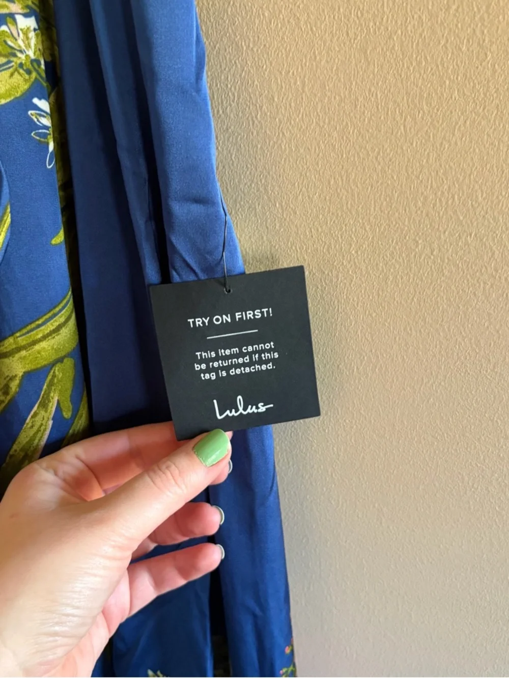Lulu's Still The One Blue Floral Maxi Dress NWT - Picture 4 of 9